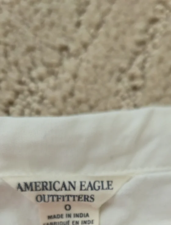 American Eagle Skirt Eyelet Tiered Fairy 0 Feathers Boho Vintage Y2k Scallop Hem - Picture 6 of 13